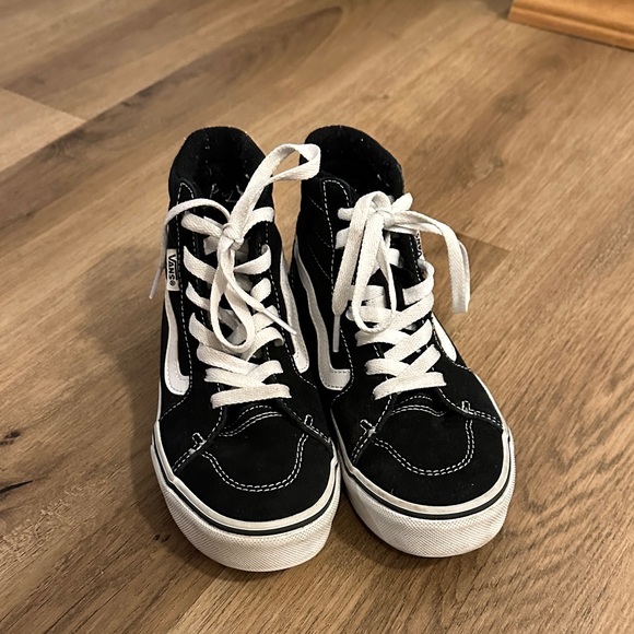 Vans Black and White High-Top Sneakers - Picture 1 of 3